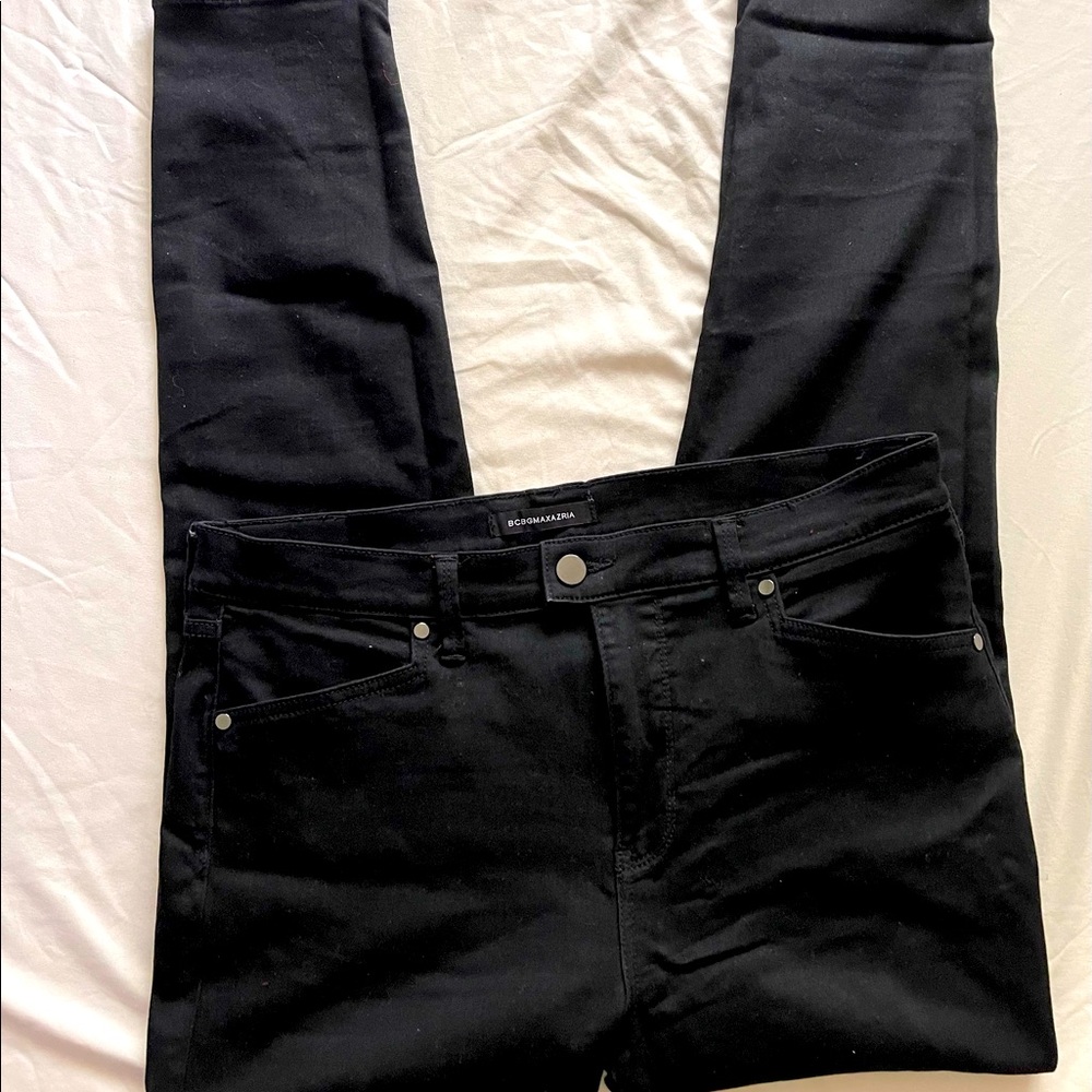 BCBG MAXAZRIA  Ankle Skinny Jeans black size 31